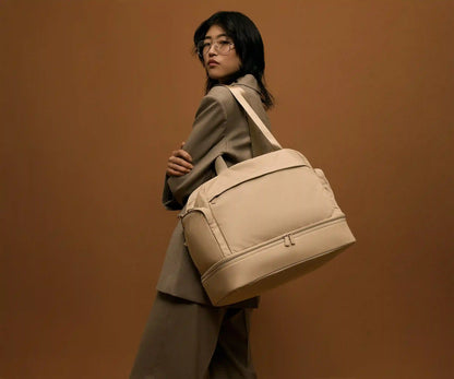 Featherlight Overnight Bag in Camel Brown