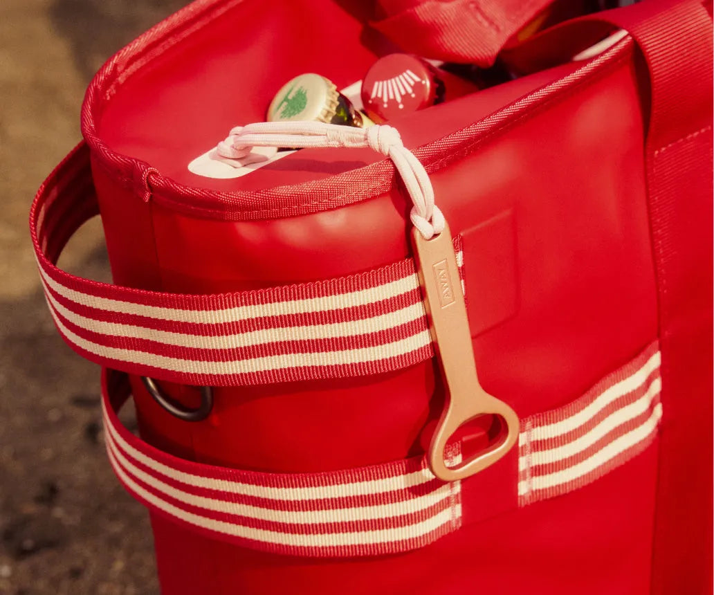 Cooler Tote in Cherry Red