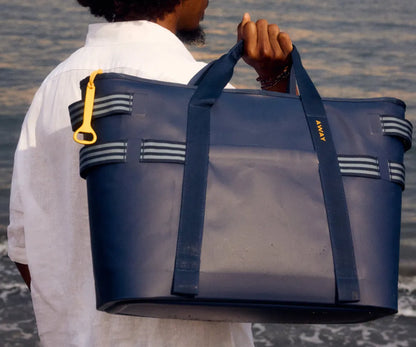 Cooler Tote in Navy Blue