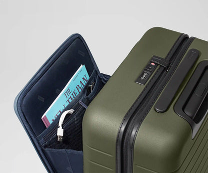The Executive Bigger Carry-On in Olive Green