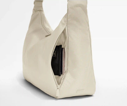 Large Featherlight Crossbody in Salt White