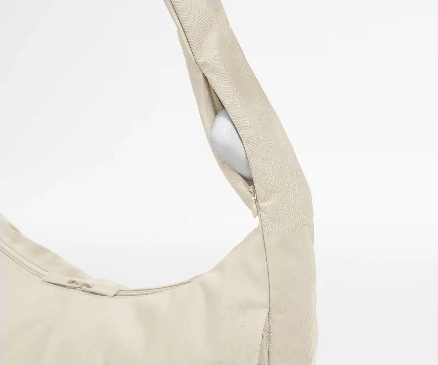 Large Featherlight Crossbody in Salt White