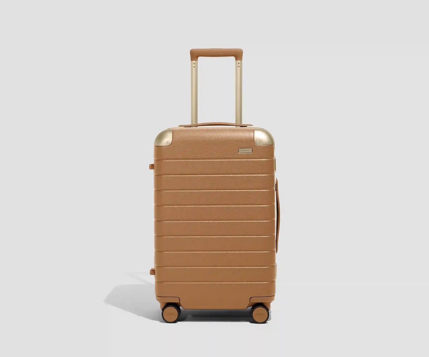 The Aluminum Edge Carry-On in Cognac Brown