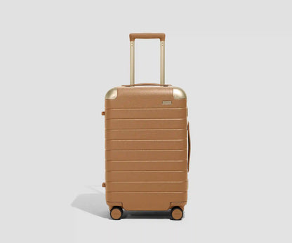 The Aluminum Edge Carry-On in Cognac Brown