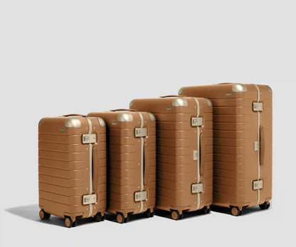 The Aluminum Edge Large in Cognac Brown