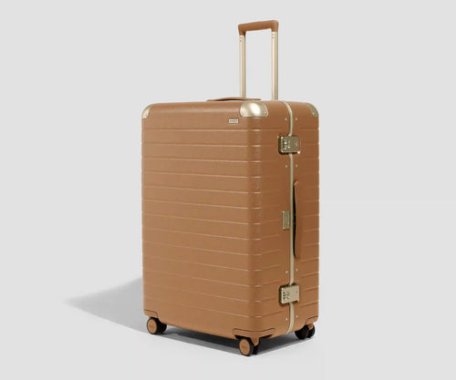 The Aluminum Edge Large in Cognac Brown