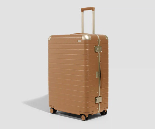 The Aluminum Edge Large in Cognac Brown