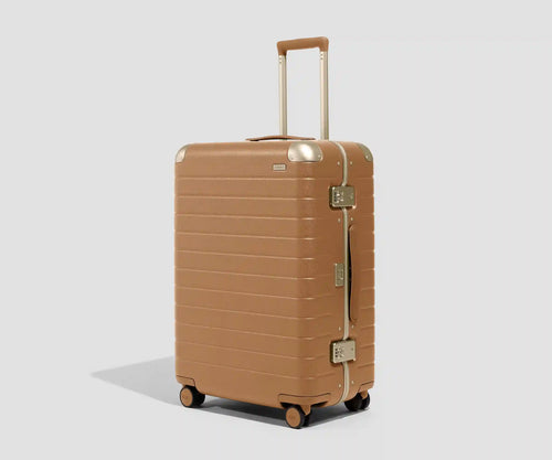 The Aluminum Edge Medium in Cognac Brown