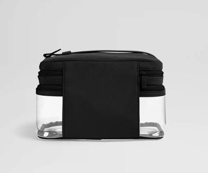 Clear Cosmetic Case in Jet Black