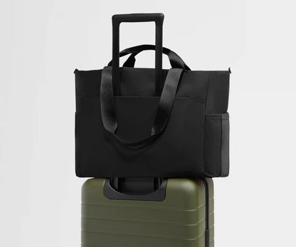 Featherlight Diaper Tote in Jet Black