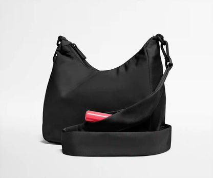 Featherlight Duo Crossbody in Jet Black