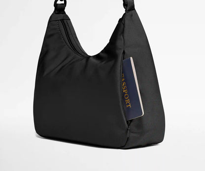 Featherlight Duo Crossbody in Jet Black