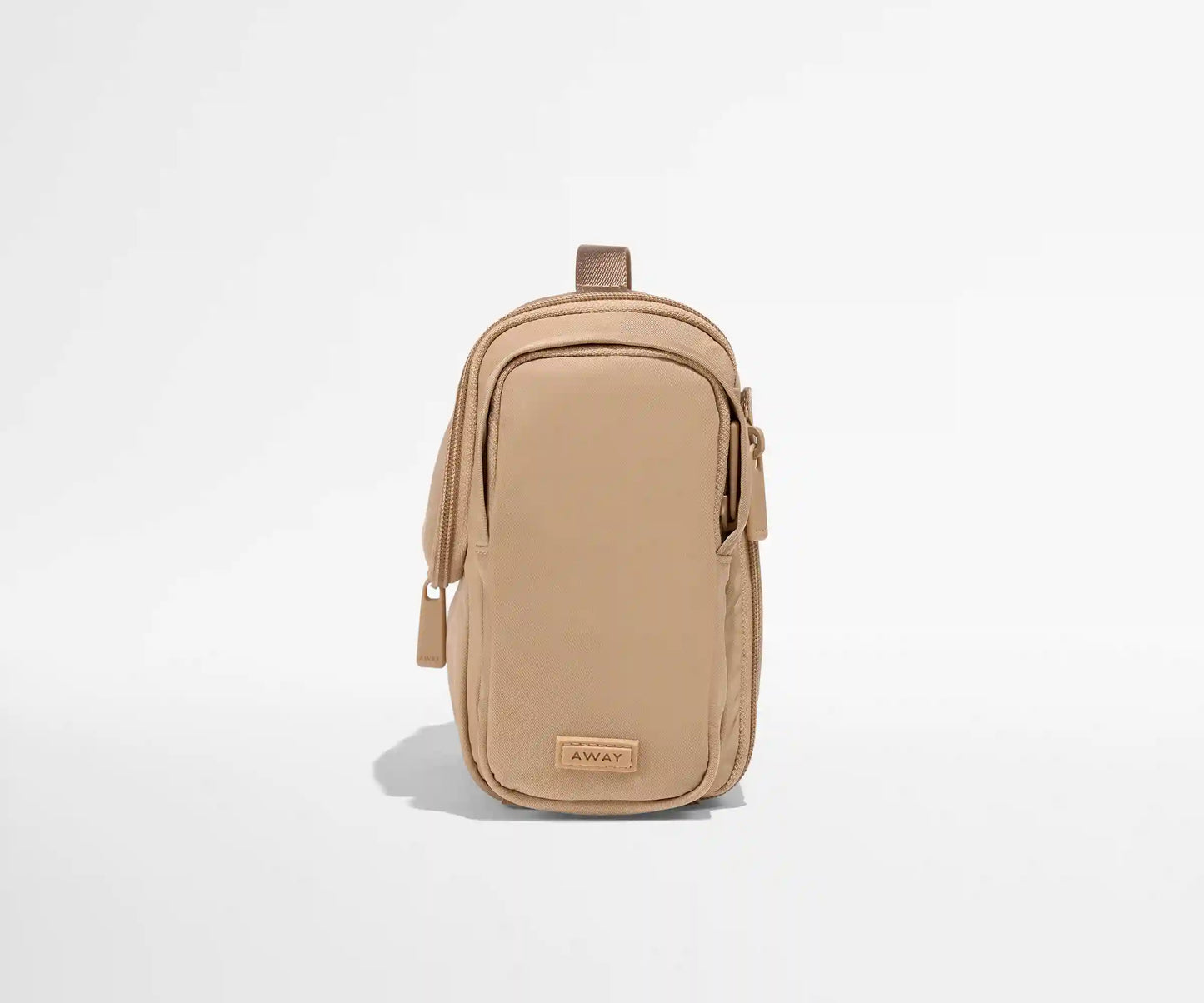 Featherlight Hanging Travel Vanity in Camel Brown