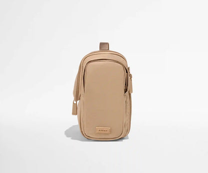 Featherlight Hanging Travel Vanity in Camel Brown