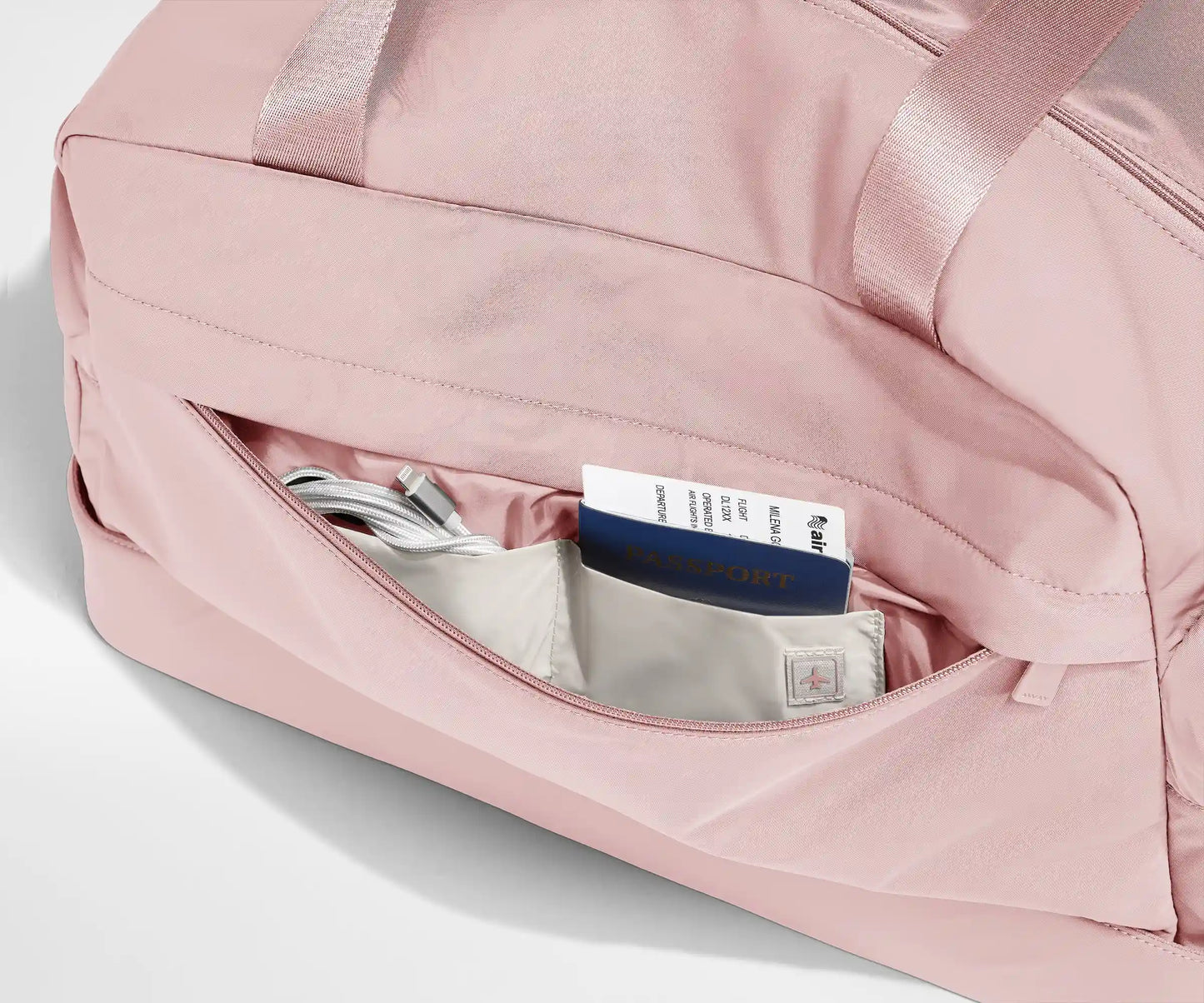 Featherlight Weekender in Blush Pink