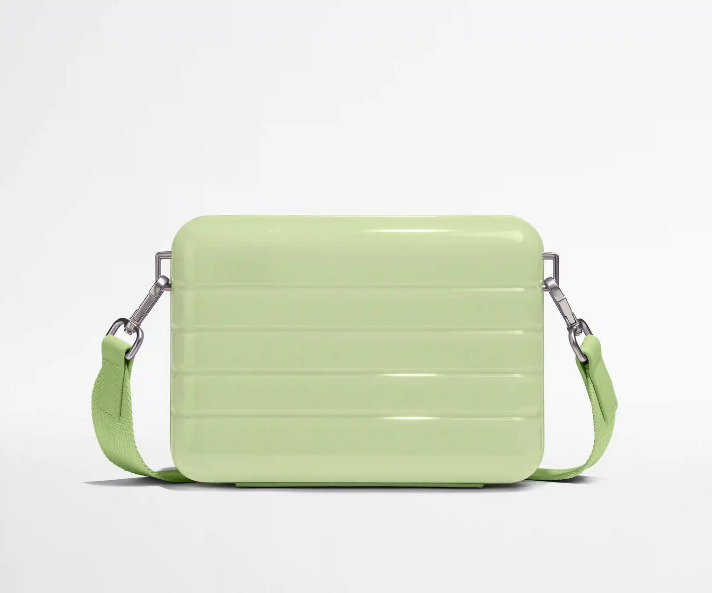 The Mini Crossbody in Glazed Matcha Milk Green