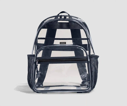 Clear Daily Backpack in Clear/Navy Blue