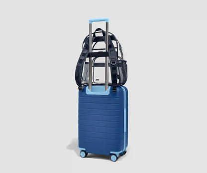 Clear Daily Backpack in Clear/Navy Blue