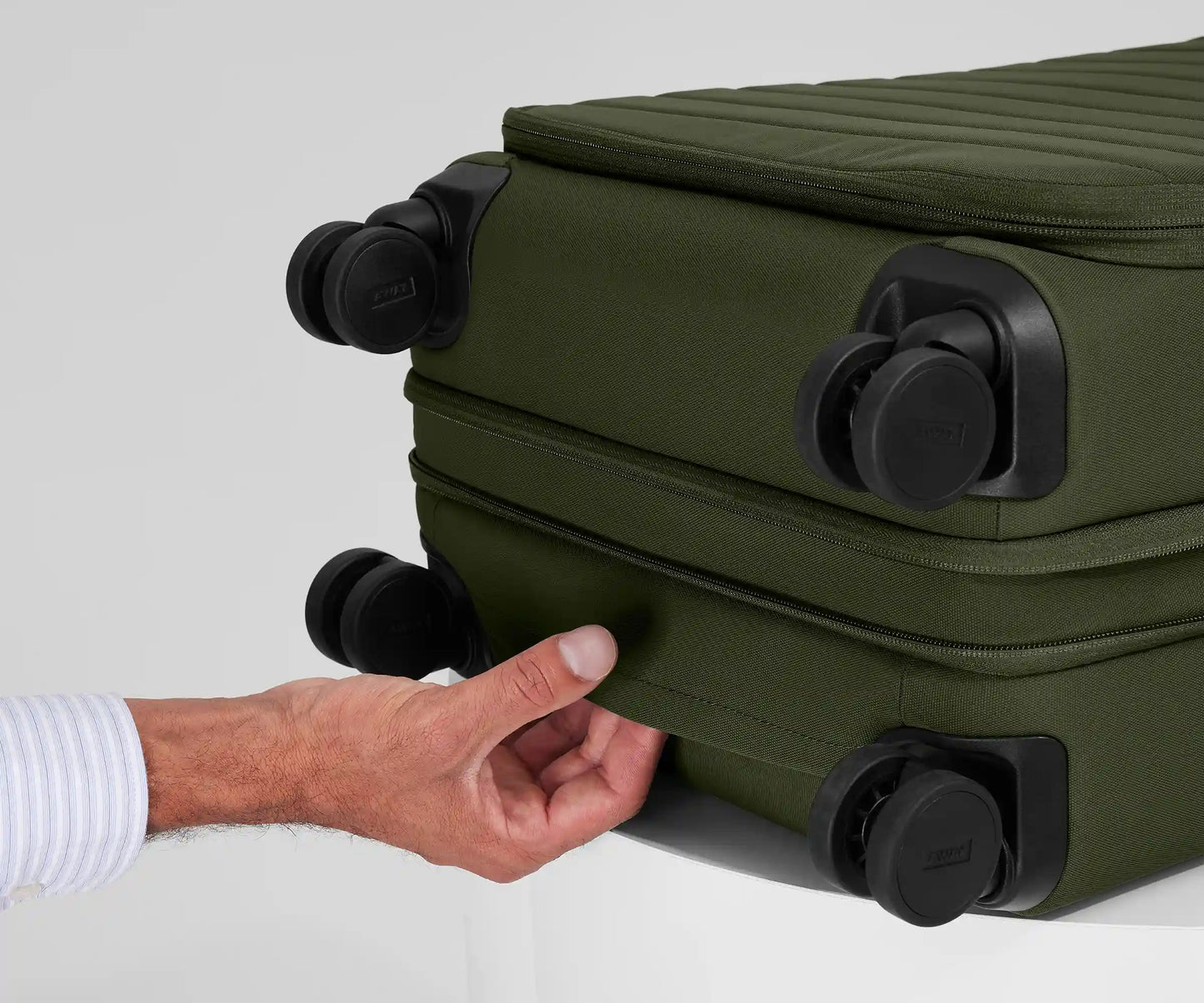 Softside Bigger Carry-On in Olive Green