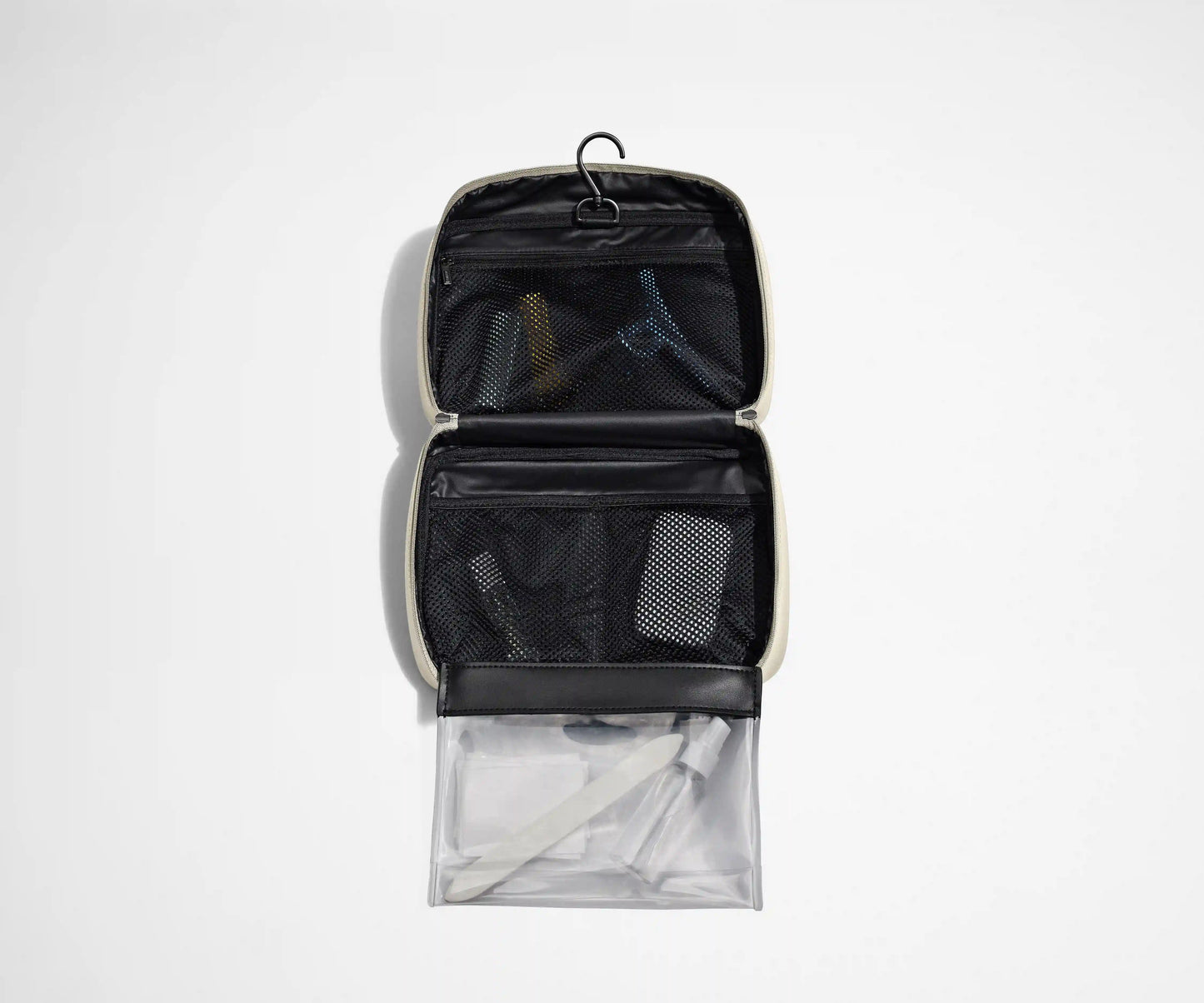 The Hanging Toiletry Bag in Salt White
