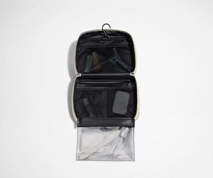 The Hanging Toiletry Bag in Salt White