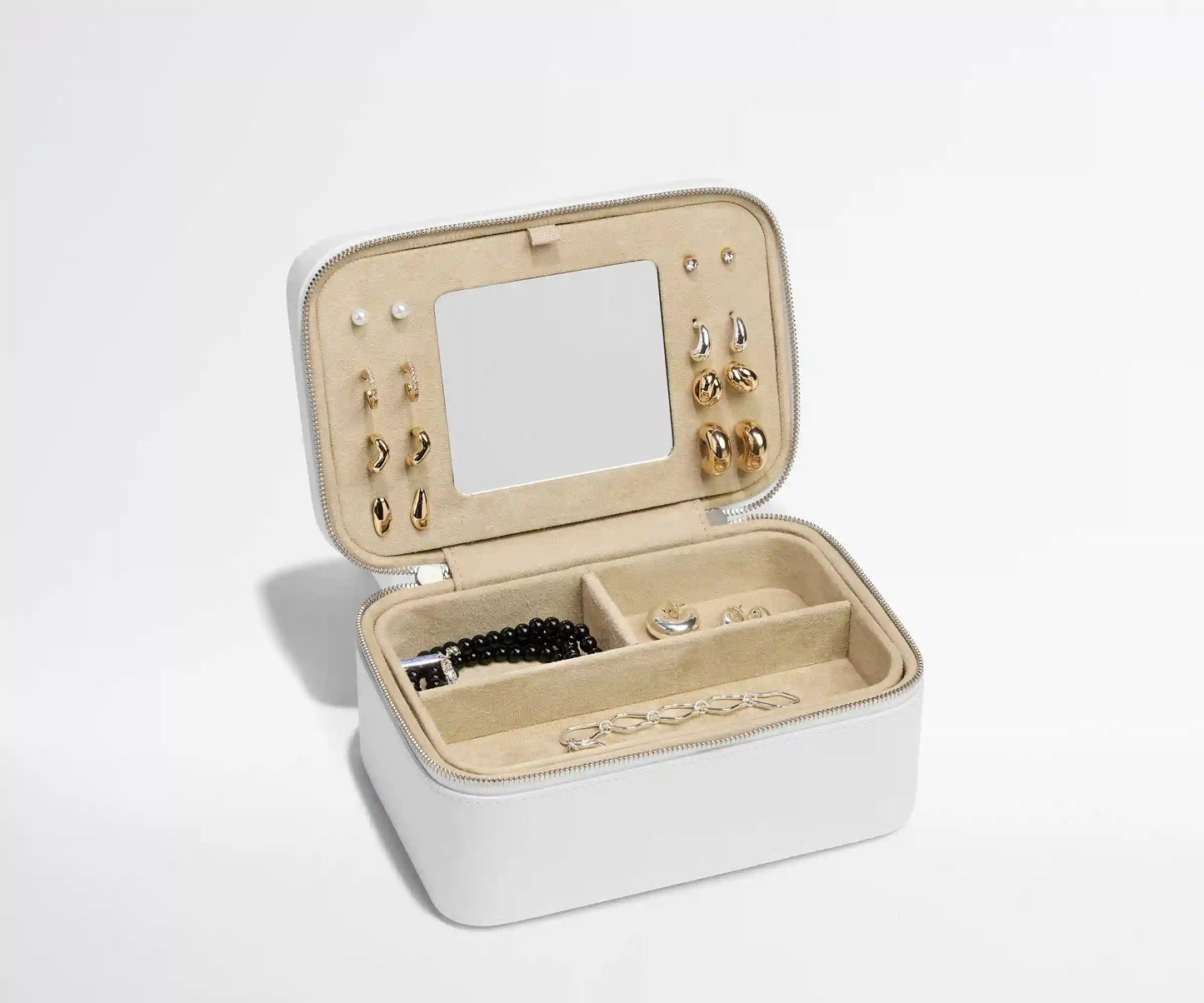 Keepsake Jewelry Case in Pearl White