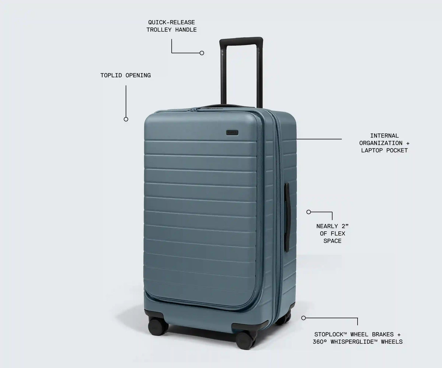 Topside Medium Trunk in Coast Blue