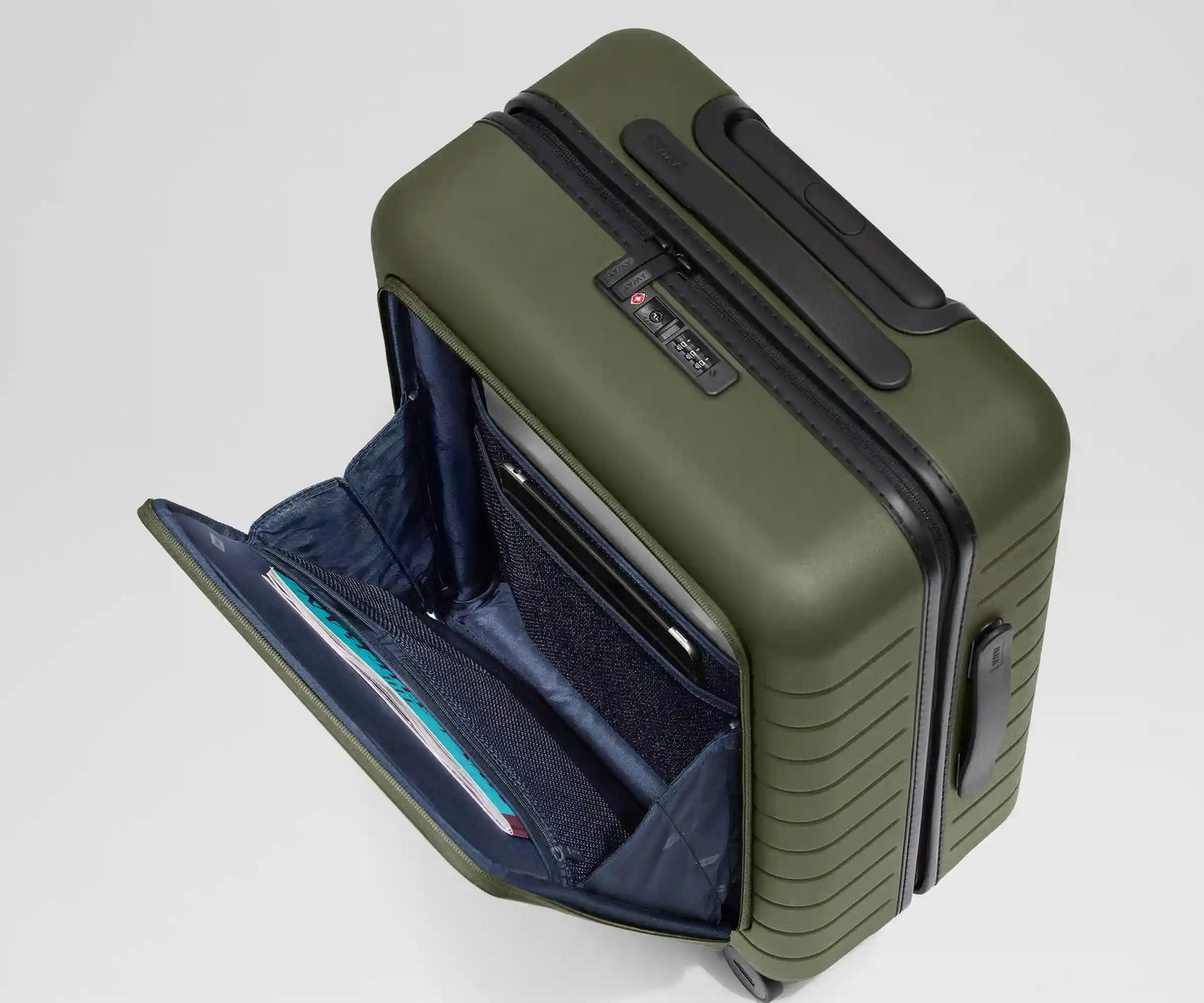 The Executive Bigger Carry-On in Olive Green