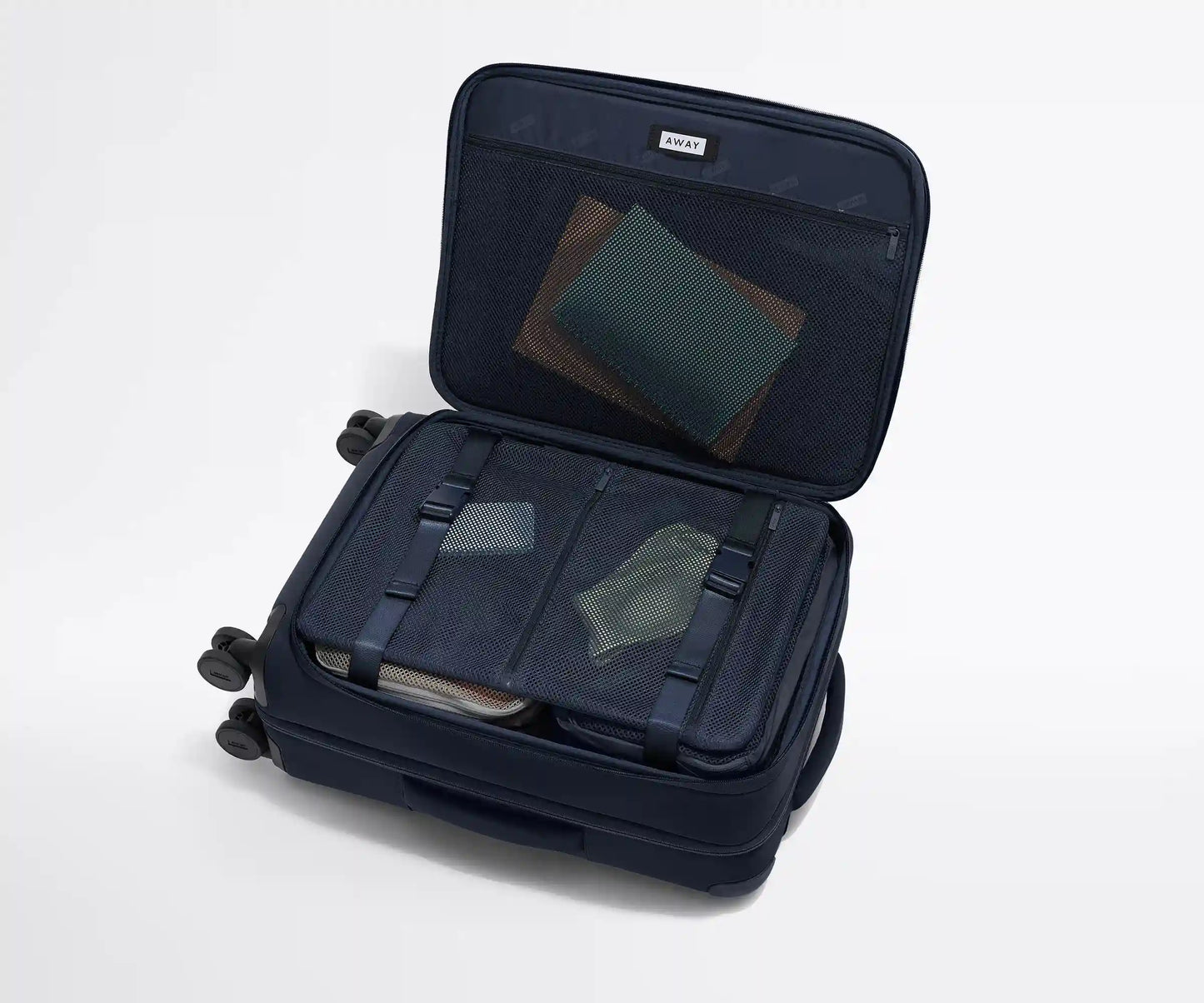 Softside Bigger Carry-On in Navy Blue